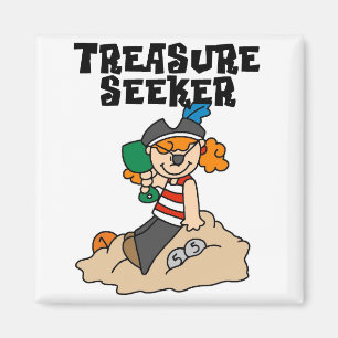 Schatz-Sucher-T - Shirts und Geschenke Magnet