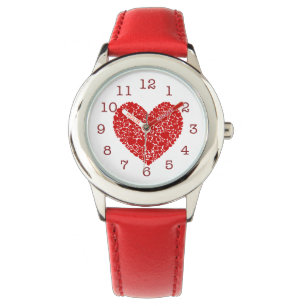 Schatz-Valentinsgruß-Herz/Rot Armbanduhr