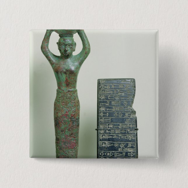 Schatz von Amar-Sünde König von Ur, c.2040 BC Button (Vorderseite)