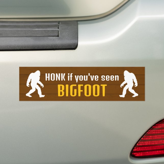 Schatz, wenn du Bigfoot gesehen hast Autoaufkleber (Auf Auto)
