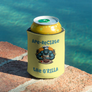 Schätze den G'rilla Master BBQ Griller Lustiger Wo Dosenkühler