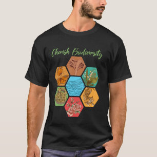 Schätze die biologische Vielfalt Biologie Naturwis T-Shirt