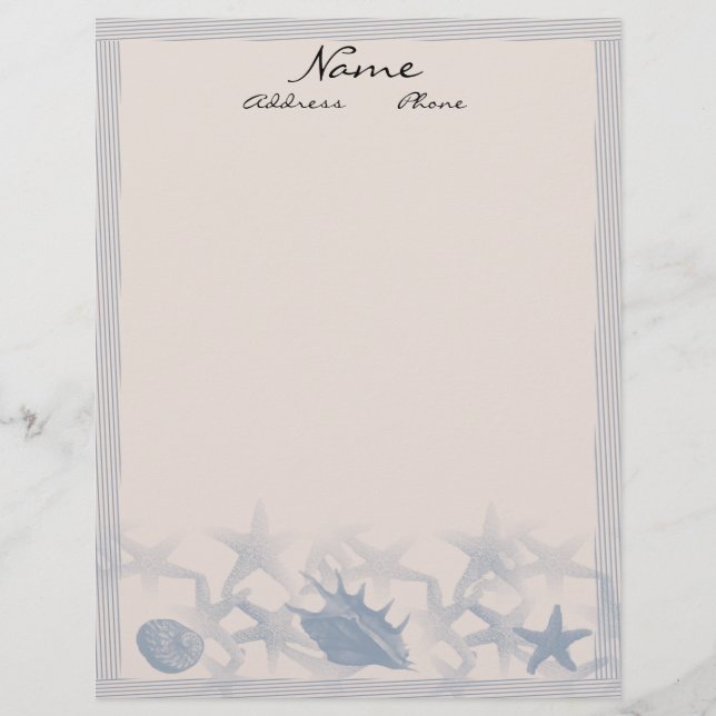 Schätze durch den Seebriefkopf Briefbogen (Vorderseite)