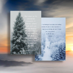 Schätze im Himmel ermutigend Gruß Einladung