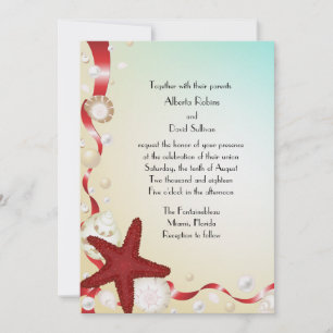 Schätze vom Meer Einladung zur Hochzeit