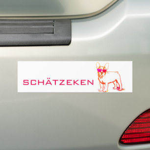 Schätzeken Französische Bulldogge Spaß Autoaufkleber