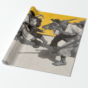 Schatzinsel, 1911 von Newell Convers Wyeth Geschenkpapier