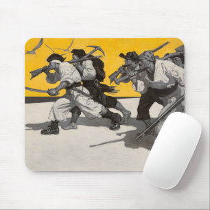 Schatzinsel, 1911 von Newell Convers Wyeth Mousepad