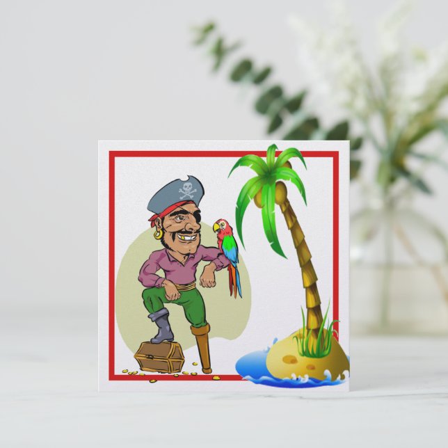 Schatzinsel 3 Einladung (Stehend Vorderseite)