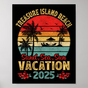 Schatzinsel Florida Sand Meer Sonne Urlaub 2025 Poster