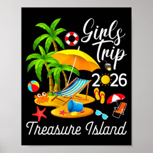 Schatzinsel Florida Sommer tropisch Damen Poster