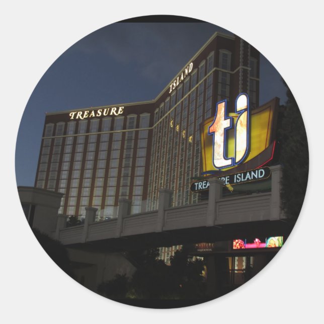 Schatzinsel Las Vegas Aufkleber (Vorderseite)