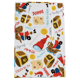 Schatzinsel Party Pirate Mittlere Geschenktasche Mittlere Geschenktüte