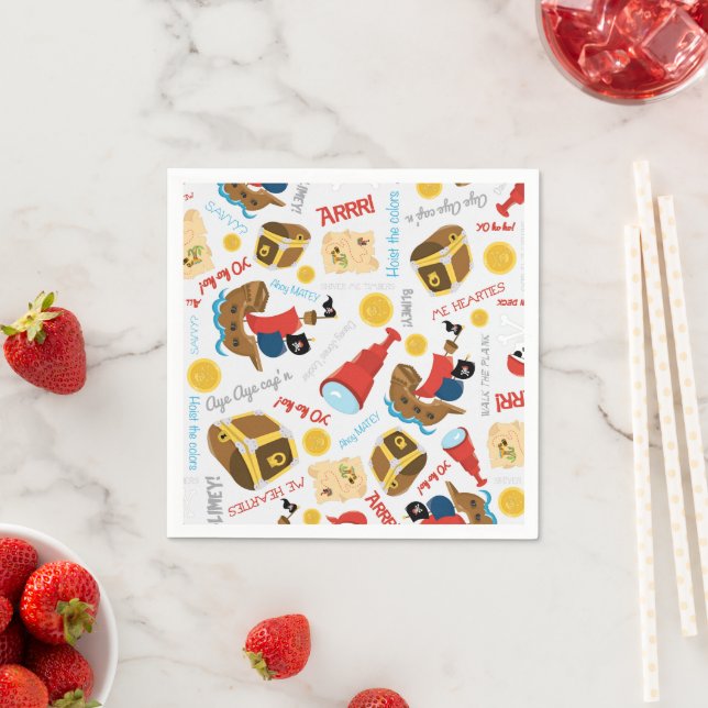 Schatzinsel Party Pirate Napkins Serviette (Beispiel)