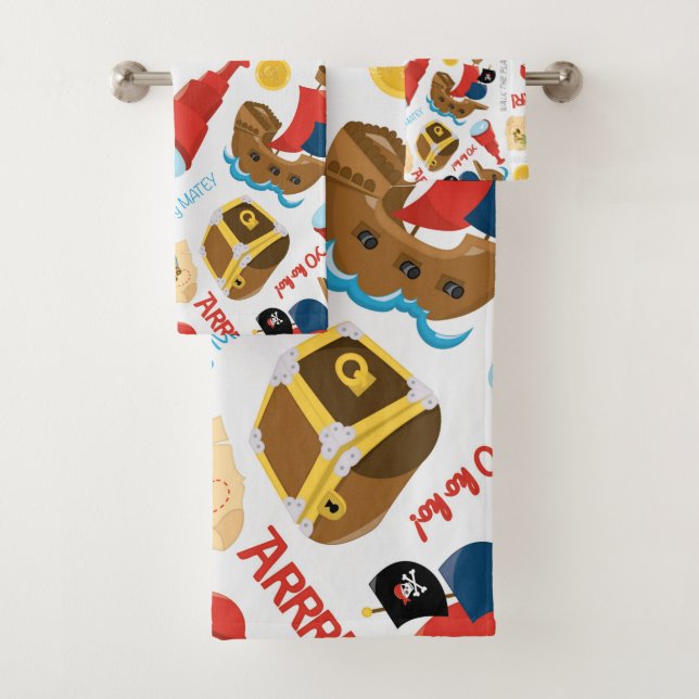 Schatzinsel Party Pirates Badetuch Set (Insitu)