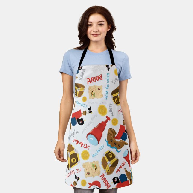 Schatzinsel Pirate Party Schürze (Getragen)