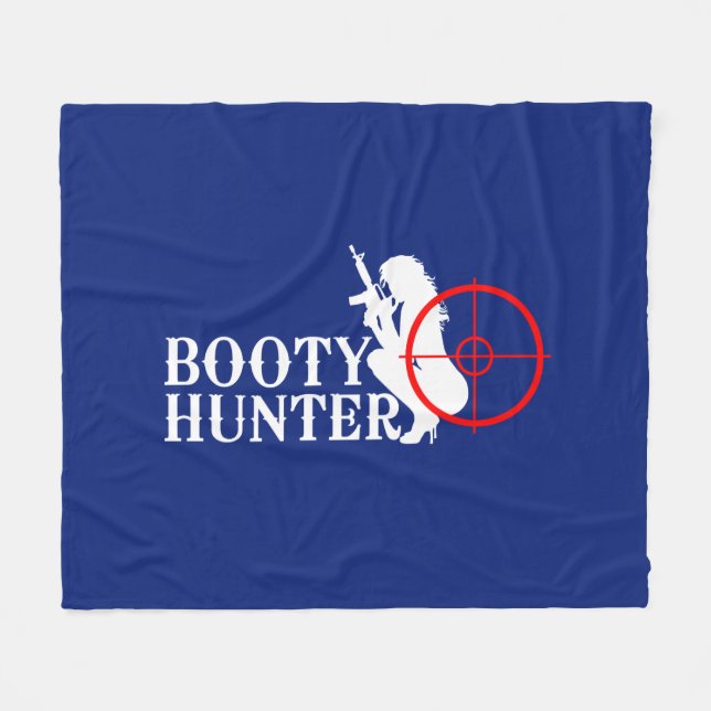 Schatzjäger auf Navy Blau Fleecedecke (Vorderseite (Horizontal))