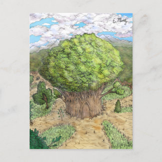 Schatzkammer des verzauberten Baumes Postkarte