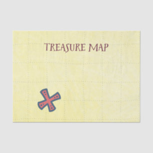 Schatzkarte Pirate Party Seidenpapier