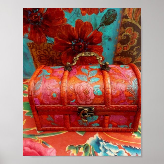 Schatzkartentposter Poster (Vorne)