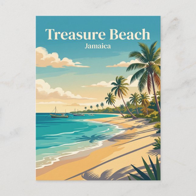 Schatzstrand Jamaika Postkarte (Vorderseite)