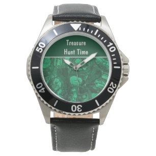 Schatzsuche Time Green Rock Collector Rockhound Armbanduhr