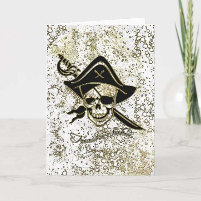 Schatzsucher Grußkarte II Karte (Vorderseite)