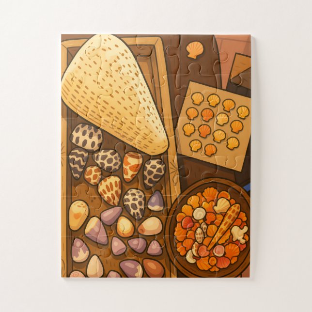 Schatztruhe auf dem Tisch Puzzle (Vertikal)