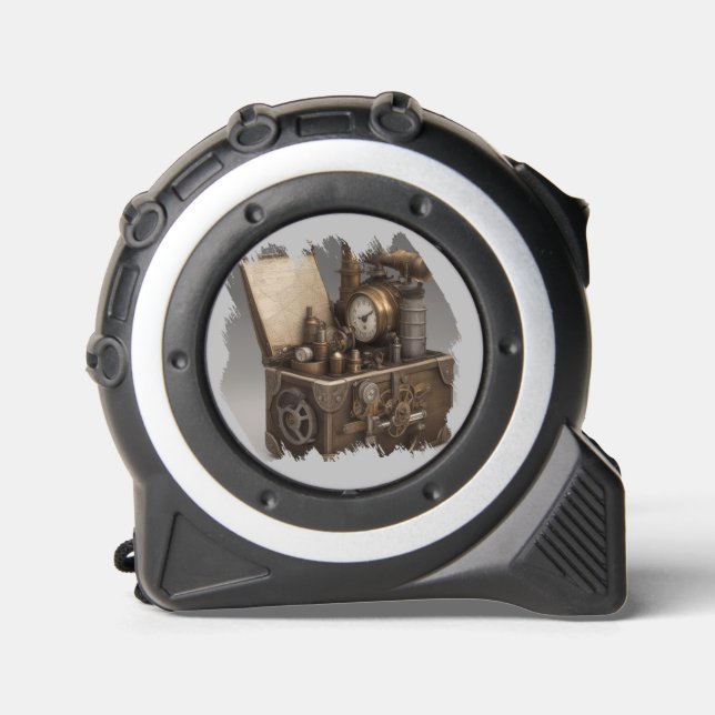 Schatztruhe mit Gängen Maßband (Vorderseite)