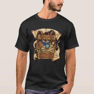 Schatztruhe Rucksack Schulmaterial T-Shirt