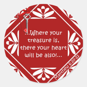 Schatztruhe Runder Aufkleber