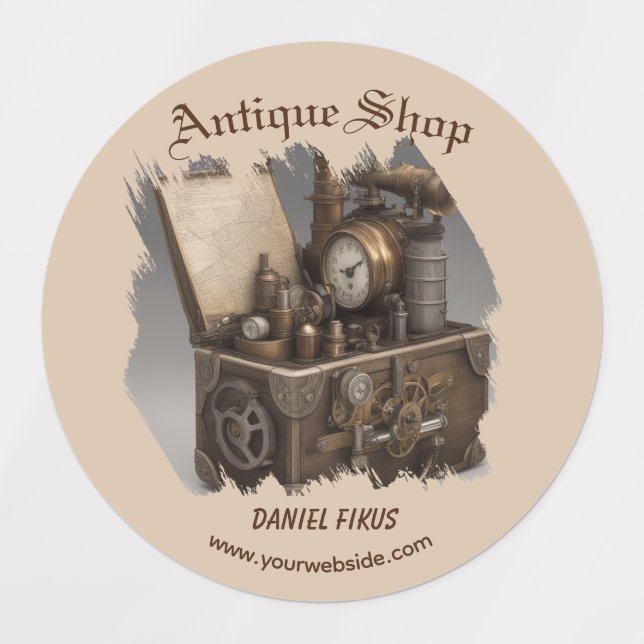 Schatztruhen Personalisiert Etiketten (Design 3)