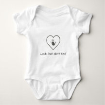 Schau, aber Kiss nicht! Niedlicher Baby Bodysuit