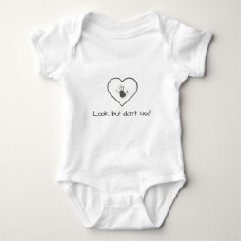 Schau, aber Kiss nicht! Niedlicher Baby Bodysuit Strampler