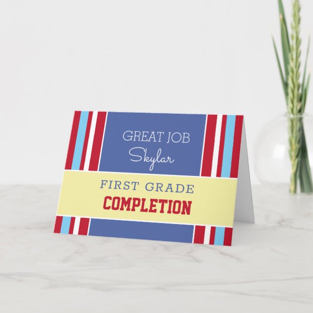 Schau! Benutzerdefinierte Grade Vervollständigungs Karte (Vorderseite)