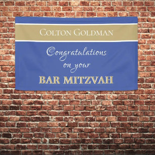 Schau! Custom Bar Mitzvah Banner