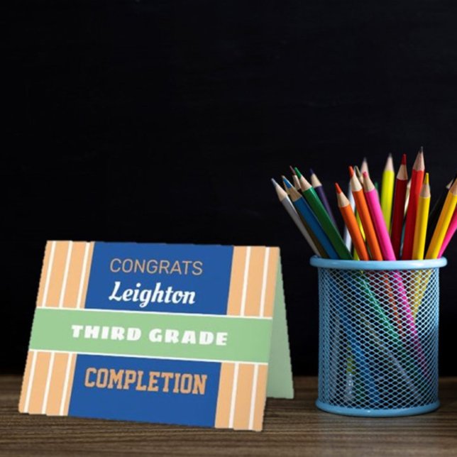 Schau! Custom Third Grade Abschlusskarte! Karte (Von Creator hochgeladen)