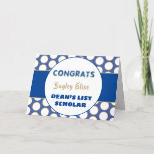 Schau! DEAN's LIST-Gelehrte-Glückwunsch-Karte Karte