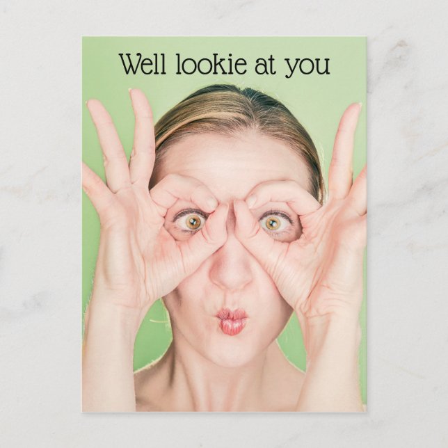 Schau dich an postkarte (Vorderseite)