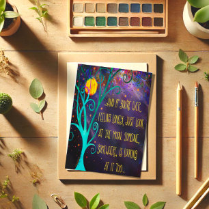 "Schau dir den Mond an" Inspirivity Karte