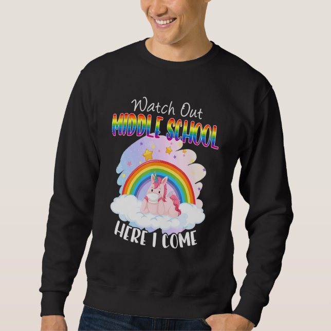Schau dir die Mittelschule zurück zur Schule, Unic Sweatshirt (Vorderseite)