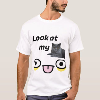 Schau Dir Mein Katze Shirt Lustig Süße Katzenliebh