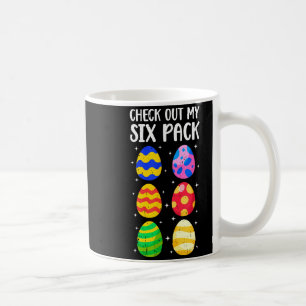Schau Dir Mein Sechs-Pack Lustiges Oster-Ei Abs Wo Kaffeetasse