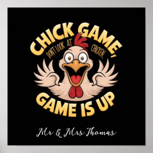 Schau dir nicht das Huhn an Das lustige Spiel Poster