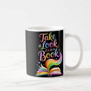 Schau in einem Buch Aquarell-Team Bücherwurm Kaffeetasse