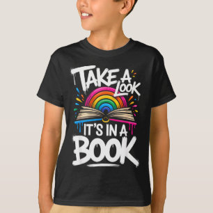 Schau in einem Buch Street-Art-Team Buchwurm T-Shirt