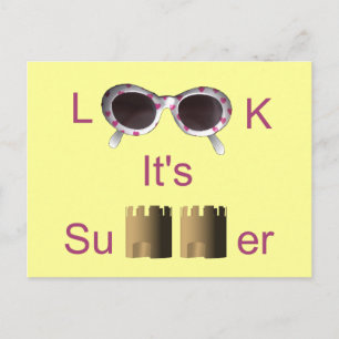 Schau mal, es ist Sommer Postkarte