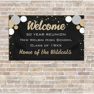 Schau mal! Fun Confetti Class Wiedersehen-Banner Banner