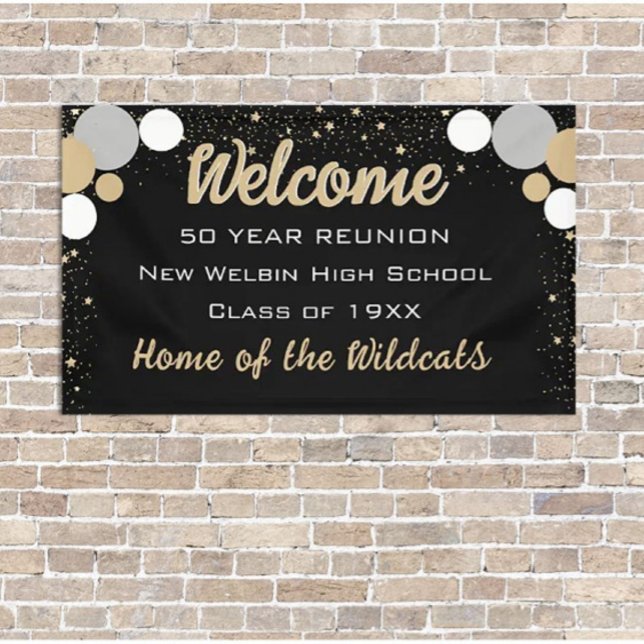 Schau mal! Fun Confetti Class Wiedersehen-Banner Banner (Von Creator hochgeladen)