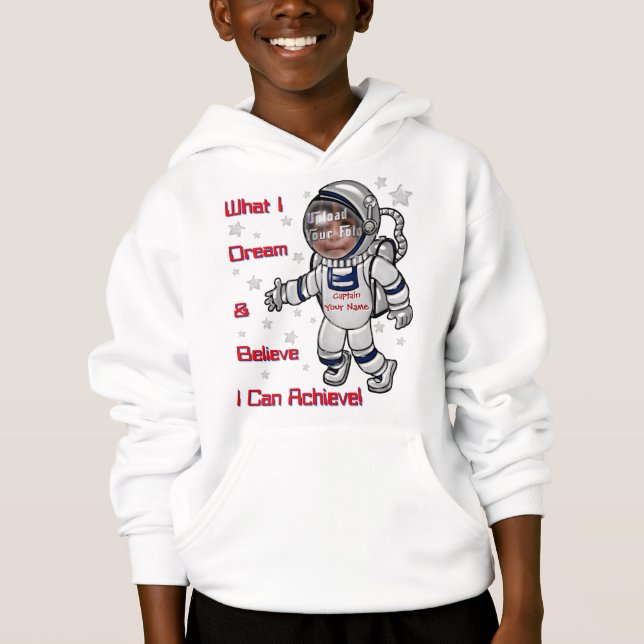 Schau mal nach Ma! Ich bin Astronaut! Hoodie (Vorderseite)